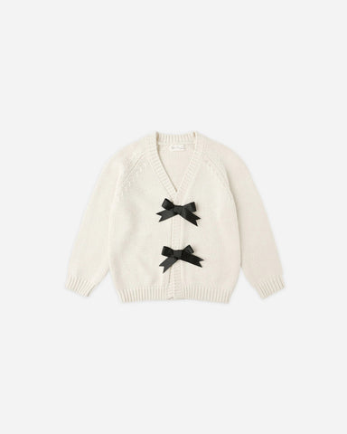 Bow Cardigan Ivory
