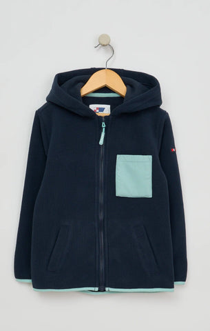 Navy Jacket Padded Hood