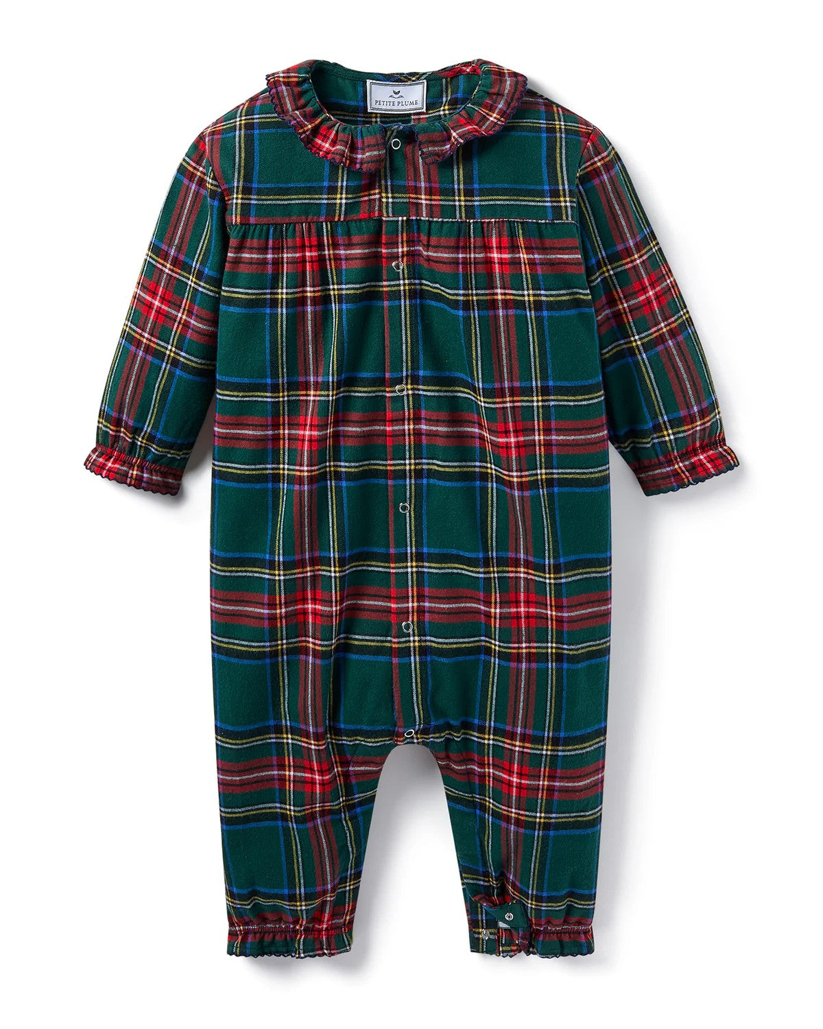 Brushed Twill Tartan Madeline Romper
