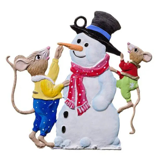 CO154P Pewter Snowman Ornament