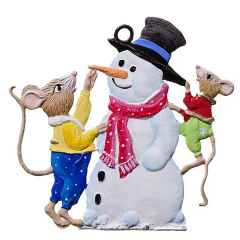 CO154P Pewter Snowman Ornament