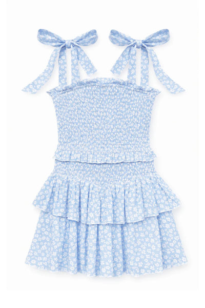 Blue Ditsy Floral Dress-Katie J-Fritz and Gigi