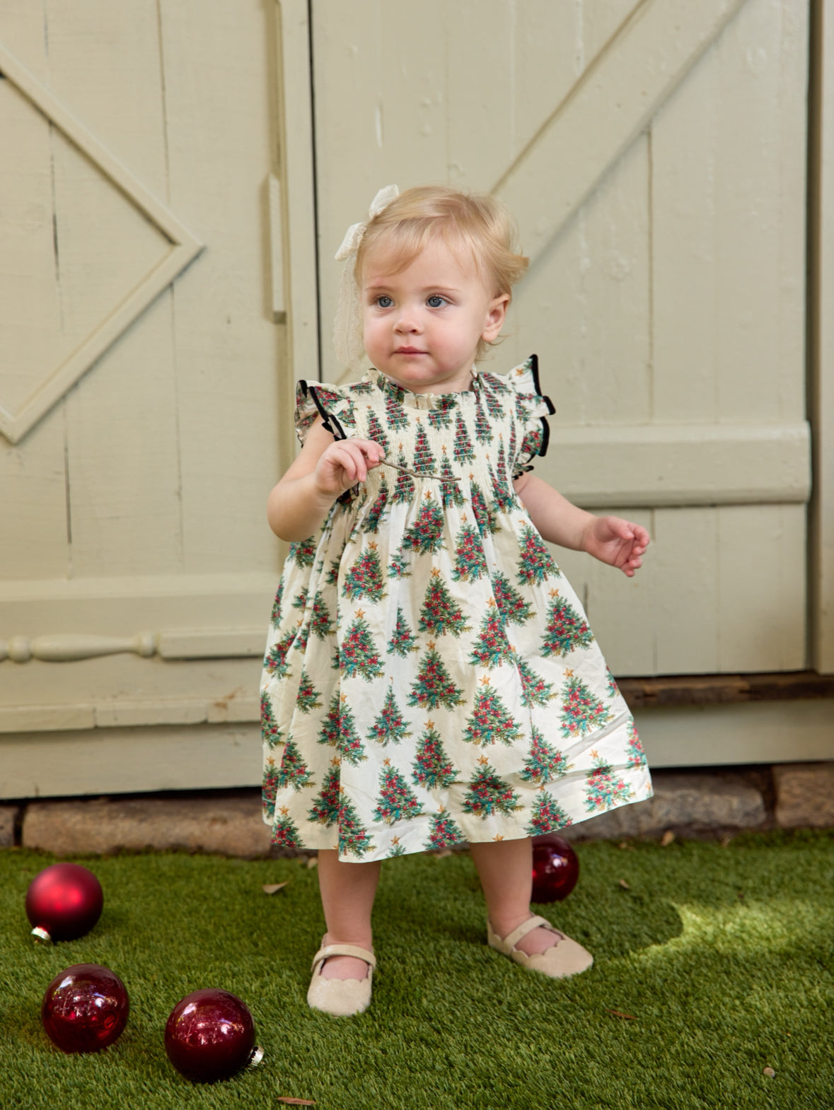 Stevie Dress Set - Vintage Trees