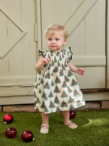 Stevie Dress Set - Vintage Trees