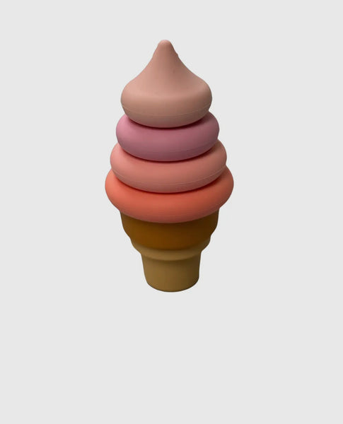 Stacking ice cream teether