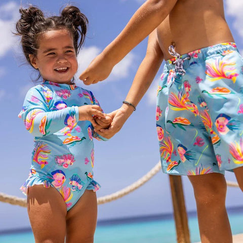 Kaleido Fish LS Surfsuit