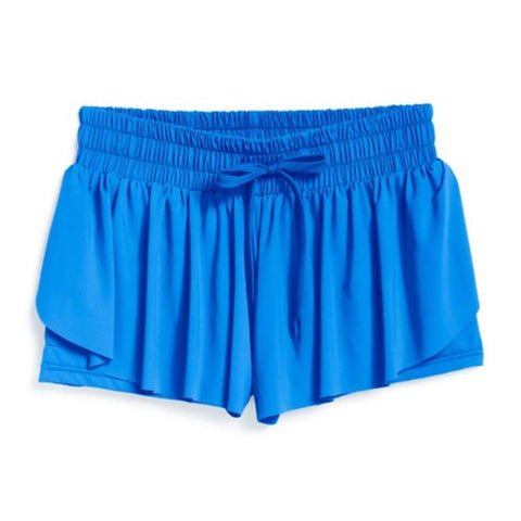 Fly Away Shorts-Cool Blue