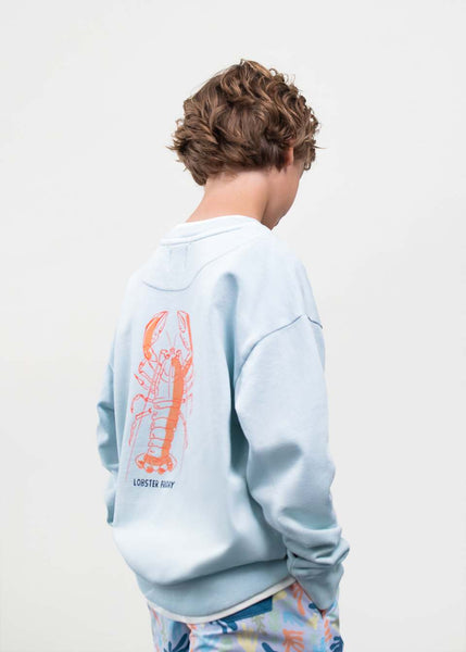 Lobster Friday Sweatshirt Sky Blue 6420-403-Mayoral-Fritz and Gigi