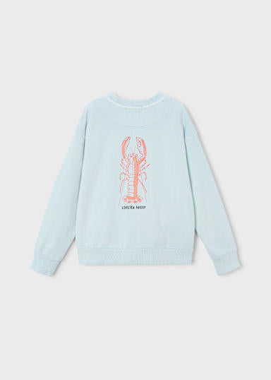 Lobster Friday Sweatshirt Sky Blue 6420-403-Mayoral-Fritz and Gigi