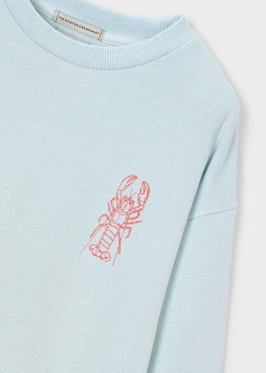 Lobster Friday Sweatshirt Sky Blue 6420-403-Mayoral-Fritz and Gigi