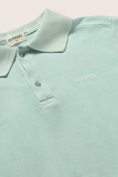 Aqua Cotton Polo