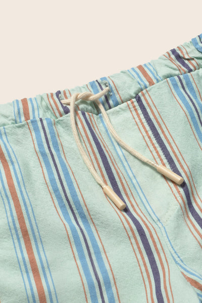 Aqua Stripe Shorts