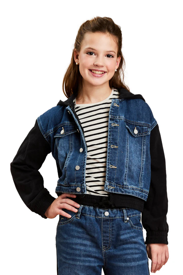 French Terry Denim Jacket 25328