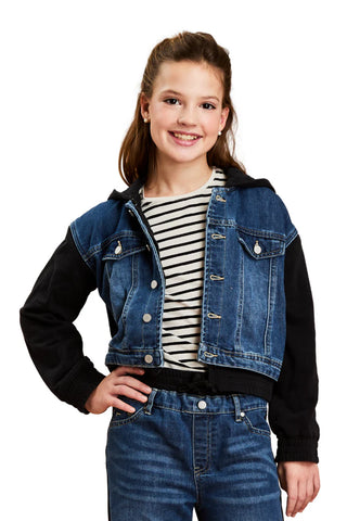 French Terry Denim Jacket 25328