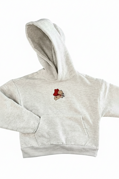 Grey Sweet Hoodie-Happy Camp3r-Fritz and Gigi