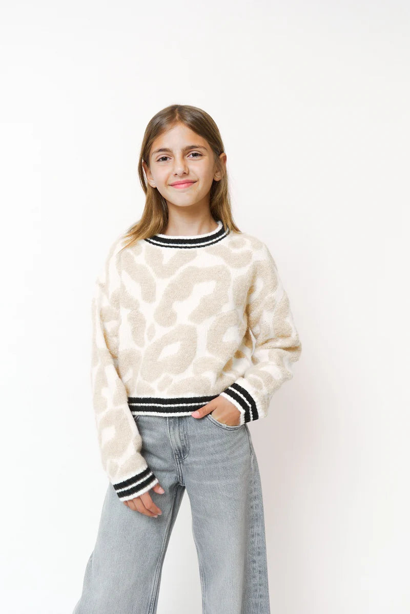 Textured Leopard Sweater