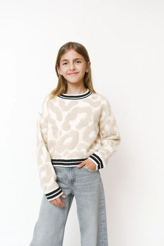 Textured Leopard Sweater