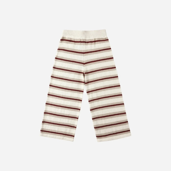 Knit Wide Leg Pant Autumn Stripe-Rylee & Cru-Fritz and Gigi