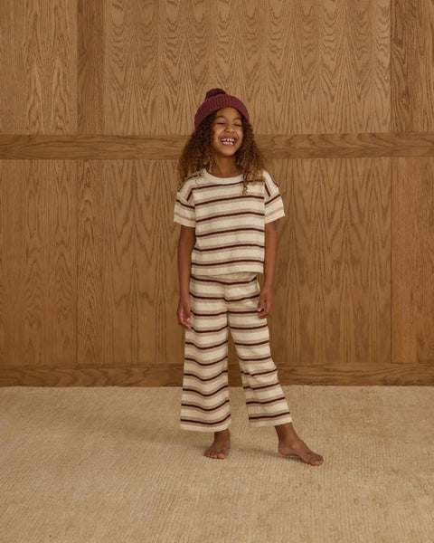 Knit Wide Leg Pant Autumn Stripe-Rylee & Cru-Fritz and Gigi