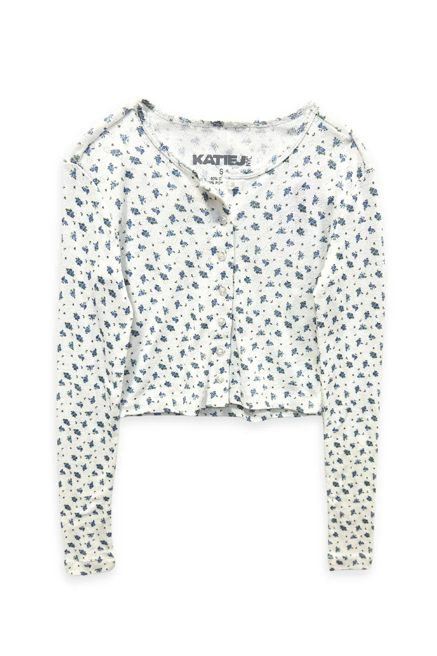 Marina Blue Rose Ditsy Cardi