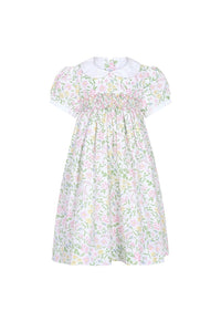Print Smocked Dres