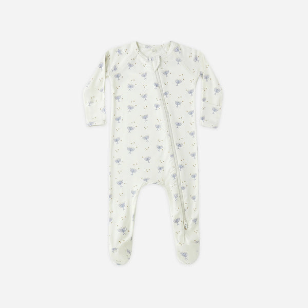 BAMBOO ZIP FOOTIE || HANUKKAH-Quincy Mae-Fritz and Gigi