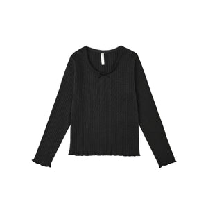 Ribbed Long Sleeve   Black