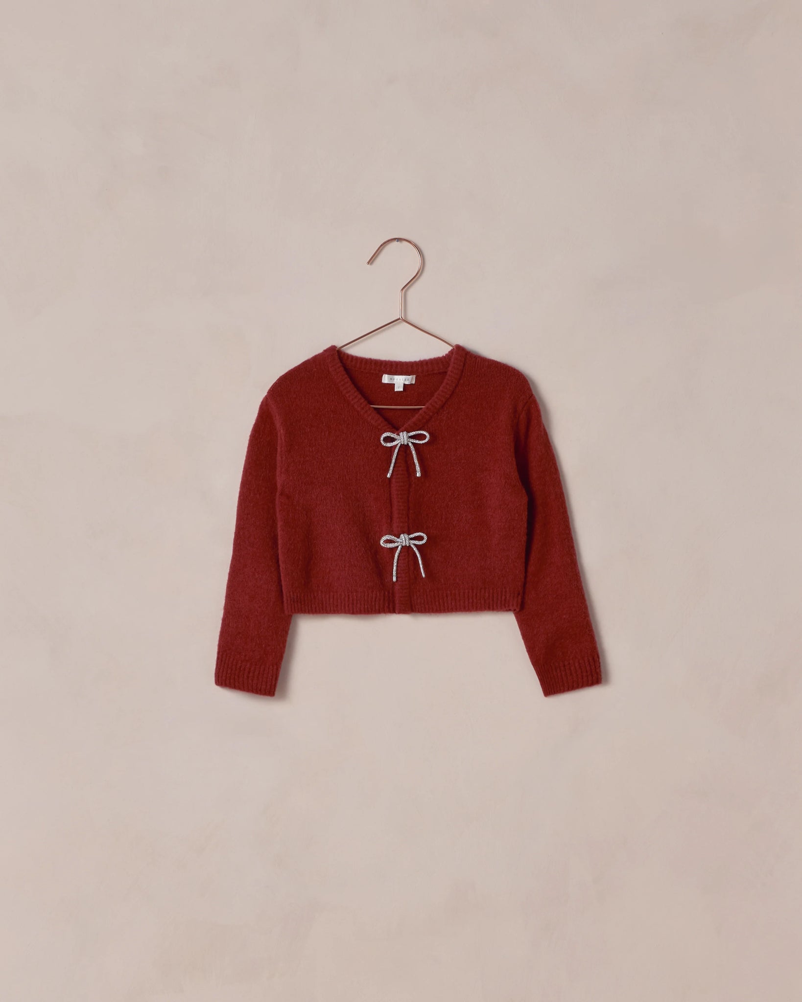 Bow Cardigan Ruby
