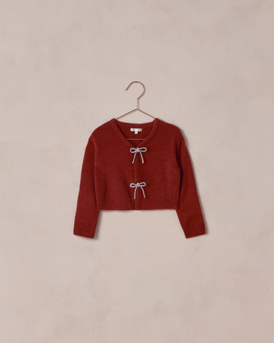 Bow Cardigan Ruby