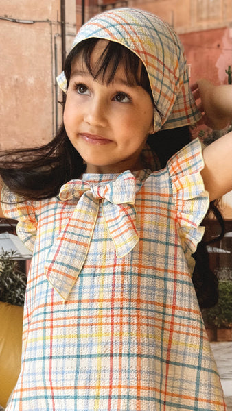 Dress Yellow/Blue Check-Hebe-Fritz and Gigi