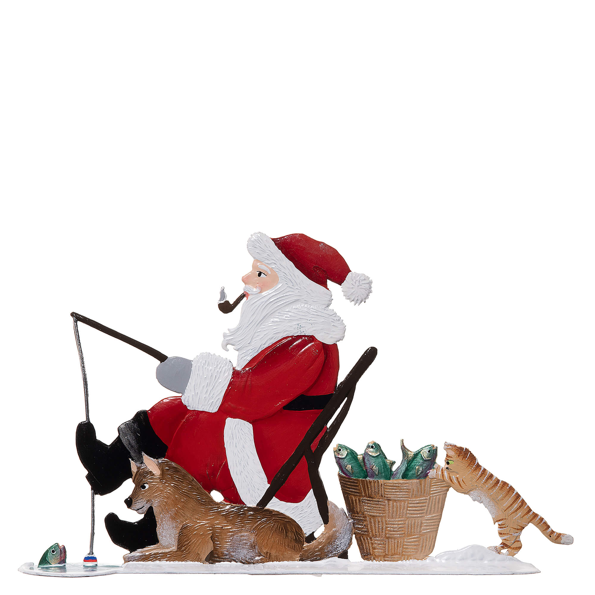 SC38P Ice Fishing Santa