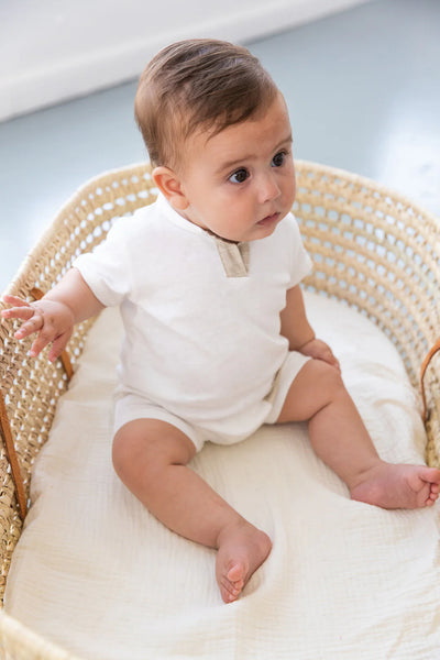 Off White Romper-Petit Indi-Fritz and Gigi