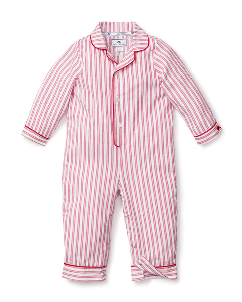 Red Ticking Romper