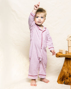Red Ticking Romper