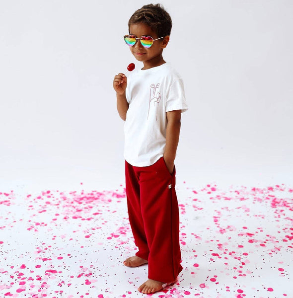 JOGGER | BURGUNDY | Kids: BURGUNDY / 2Y - JOGGER-Minimalist Folk Co.-Fritz and Gigi