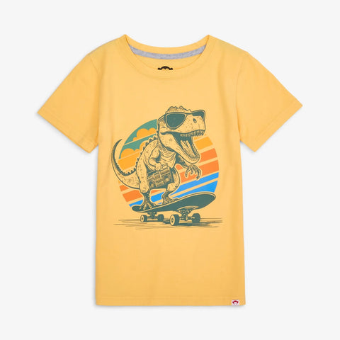 Graphic Short Sleeve Tee Pale Yellow