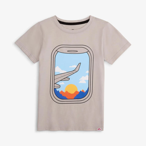 Graphic Short Sleeve Tee Light Grey