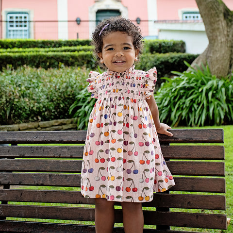 Baby Stevie Dress Cloud Pink Cherry