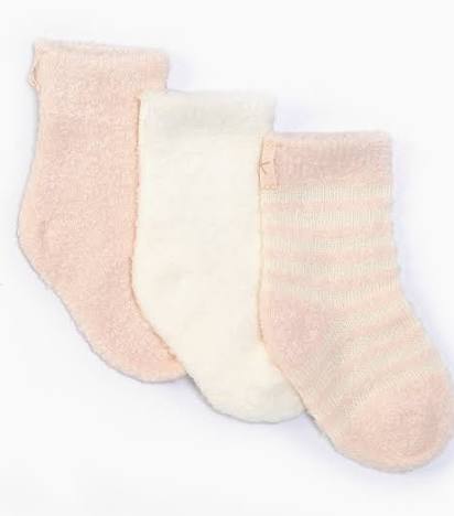 Cozychic Infant 3-pack socks-Barefoot dreams-Fritz and Gigi