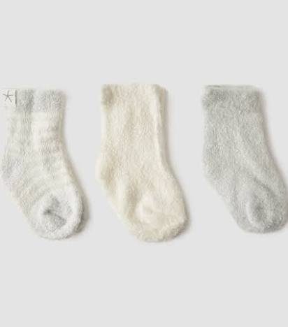 Cozychic Infant 3-pack socks-Barefoot dreams-Fritz and Gigi
