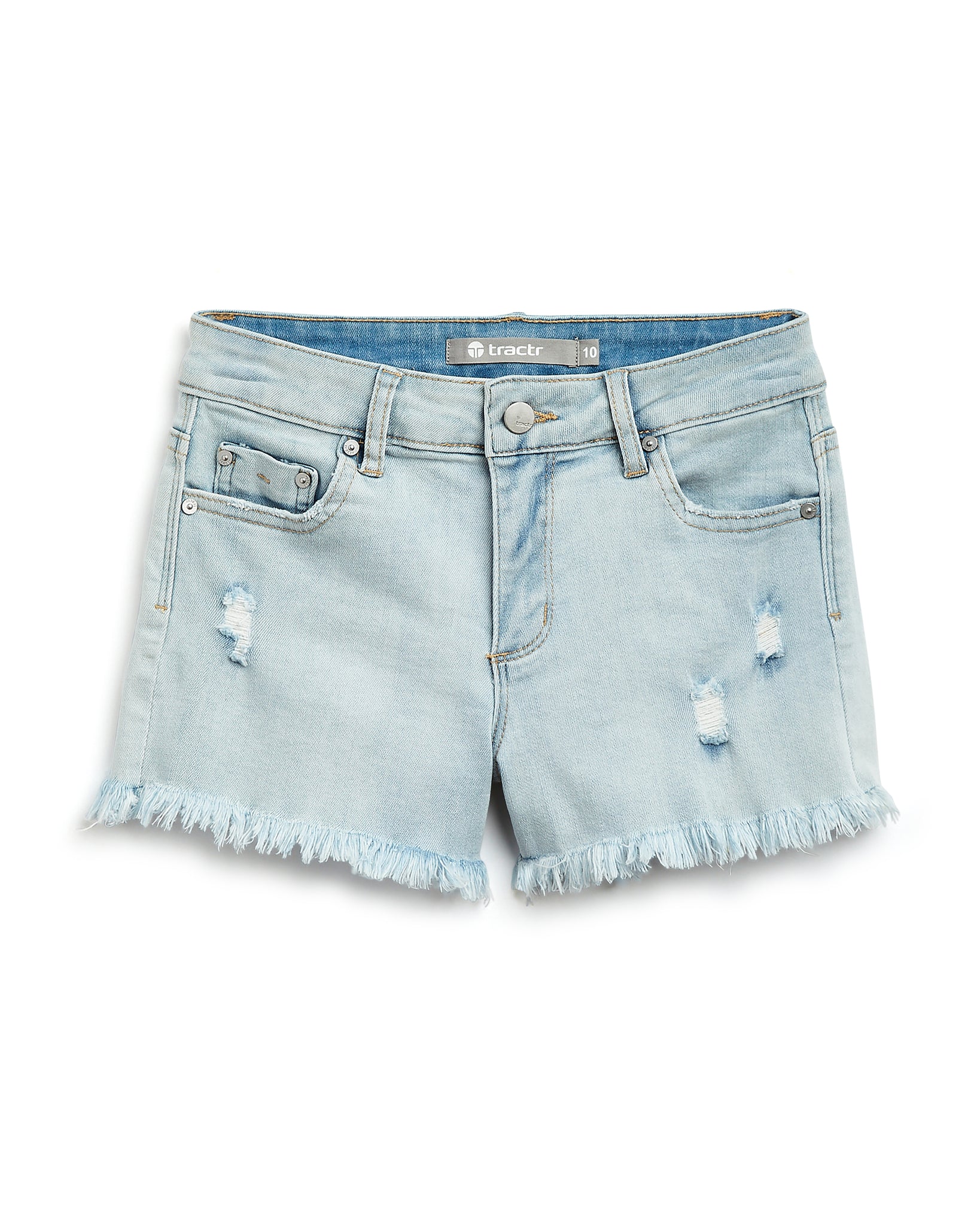Brittany Pocket Fray Shorts Indigo 22450-D-J9EN