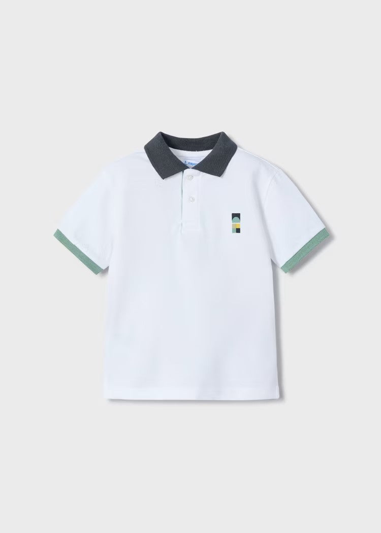 S/s polo White-peac