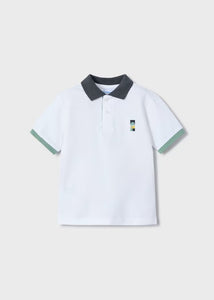 S/s polo White-peac