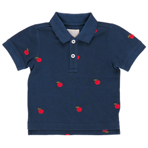 Boys Alec Shirt - Apples Embroidery