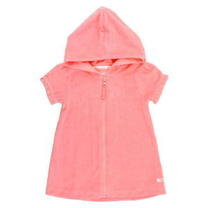 Pink Terry Zip Cover-up