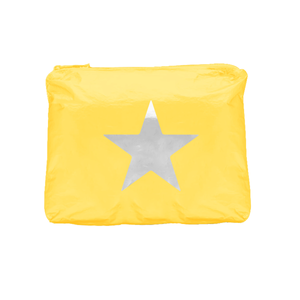 Malibu Tyvek Pouch w/ Star, Love & Heart Print- 5 Colors!: Yellow w/ STAR