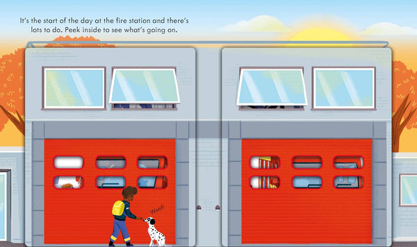 Peek Inside How a Fire Truck Works : Usborne-HarperCollins-Fritz and Gigi