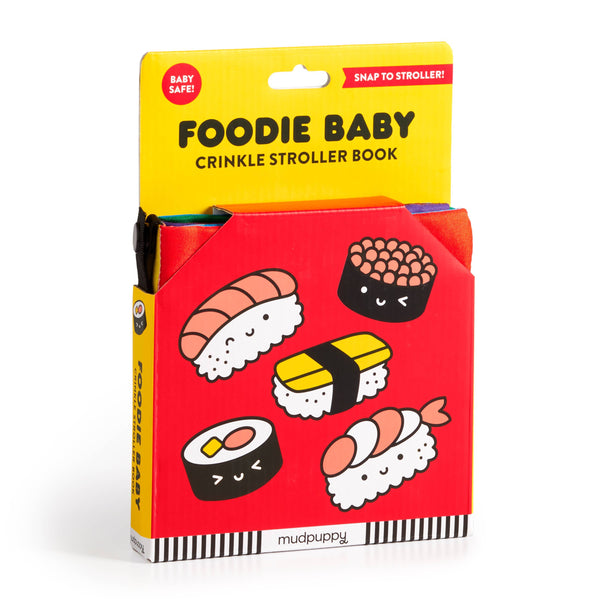 Foodie Baby Crinkle Fabric Stroller Book-Chronicle Books-Fritz and Gigi
