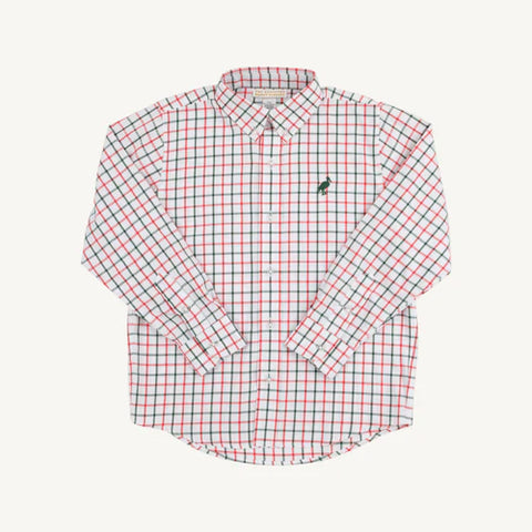 Dean's List Dress Shirt Red/Green