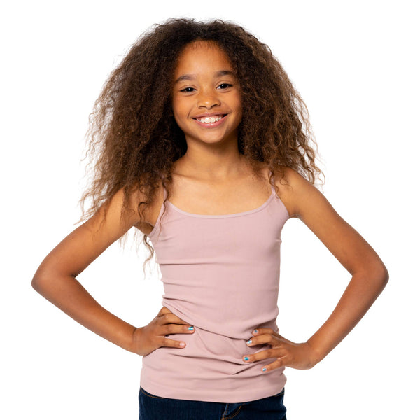 Girls (7-10) Full Camisole : WHITE